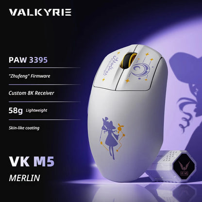 VALKYRIE VK M5 PRO Wireless Mouse Dual 8K Intelligent Display Screen Receiver Ergonomic Lightweight Low Latency Gaming Mouse