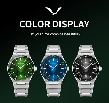 Dropshipping New Fashion Specht & Söhne Luxury Quartz Watch For Men 38MM Stainless Steel Watch Sapphire Crystal 50M Waterproof