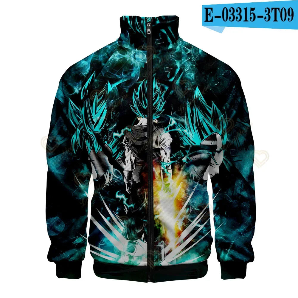 Dragon Ball 3D Print Zipper Hoodie Cool Fashion Men/Women/Kids Long Sleeve Hoodies Sweatshirt Casual Cosplay Jacket Clothes