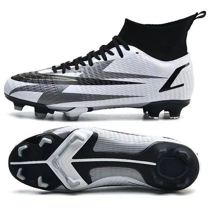 2025 New Long Nail Large Size Football Shoes Teenager Ankle Anti slip Training Latest Sneakers FG/TF Soccer Shoes