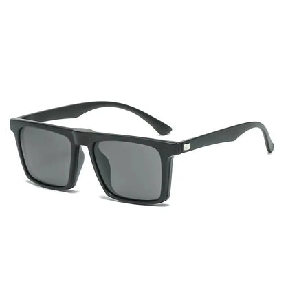 Ochelari de soare polarizați cu magnet pentru miopie, pentru femei și bărbați, ochelari cu clemă, ochelari optici pătrați, rame de ochelari 6 în 1 – de la -0,5 la -10