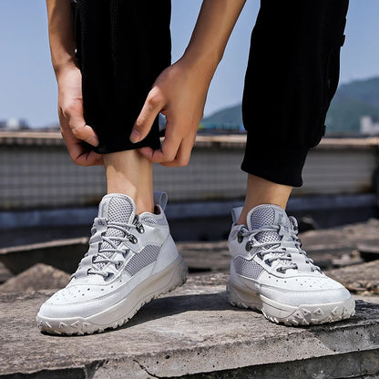 2025 Autumn High-quality Mens Casual Shoes Versatile Trendy Outdoor Wear-resistant Hiking Shoes Lightweight Soft Sports Shoes