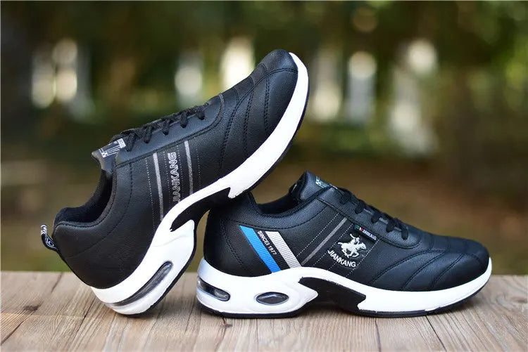 Men's Leather Sneakers Casual Versatile Outdoor Non-slip Running Footwear Fashion Men's Board Shoes Zapatos Homme