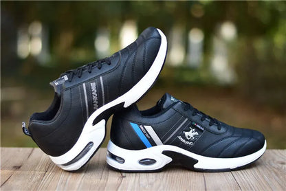 Men's Leather Sneakers Casual Versatile Outdoor Non-slip Running Footwear Fashion Men's Board Shoes Zapatos Homme