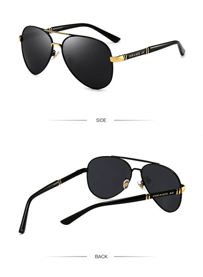 Ochelari de soare clasici Big Pilot pentru bărbați și femei, de lux, din metal, negri, de aviație, ochelari de soare pentru bărbați, la modă, pentru condus și vacanță, UV400, ochelari de protecție