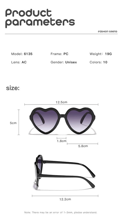Ochelari de soare eleganți pentru copii, roz trandafiriu, cu inimioare, protecție UV400, ramă reglabilă, pentru băieți, fete, bebeluși și copii mici de 0-12 ani