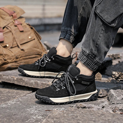 2025 Autumn High-quality Mens Casual Shoes Versatile Trendy Outdoor Wear-resistant Hiking Shoes Lightweight Soft Sports Shoes