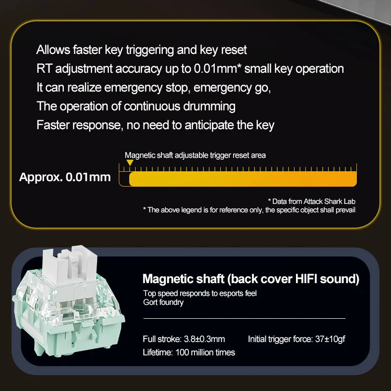 Magnetische Switch-Tastatur ATTACK SHARK X68HE kabelgebunden und FREEWOLF F68 kabelgebunden F68Pro kabellos für Pro-Gaming 8K Hz 0.01mm Rapid Trigger