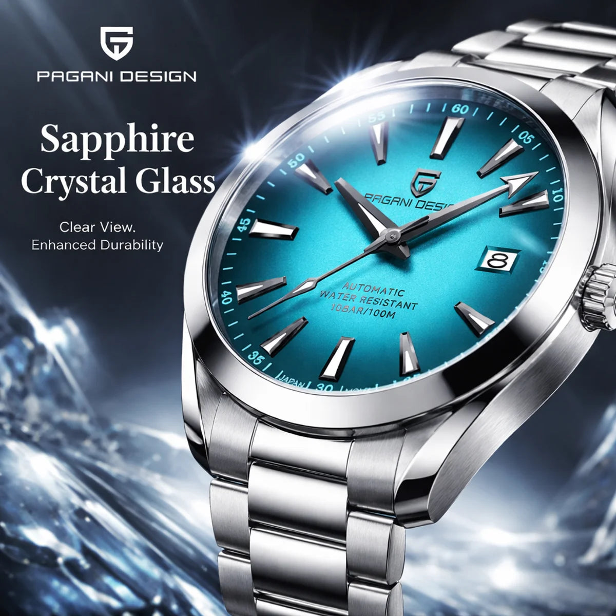 PAGANI DESIGN Luxury Business 40MM Men's Mechanical Watch Top Luxury Sapphire Glass Men's Automatic Watch 100M Waterproof