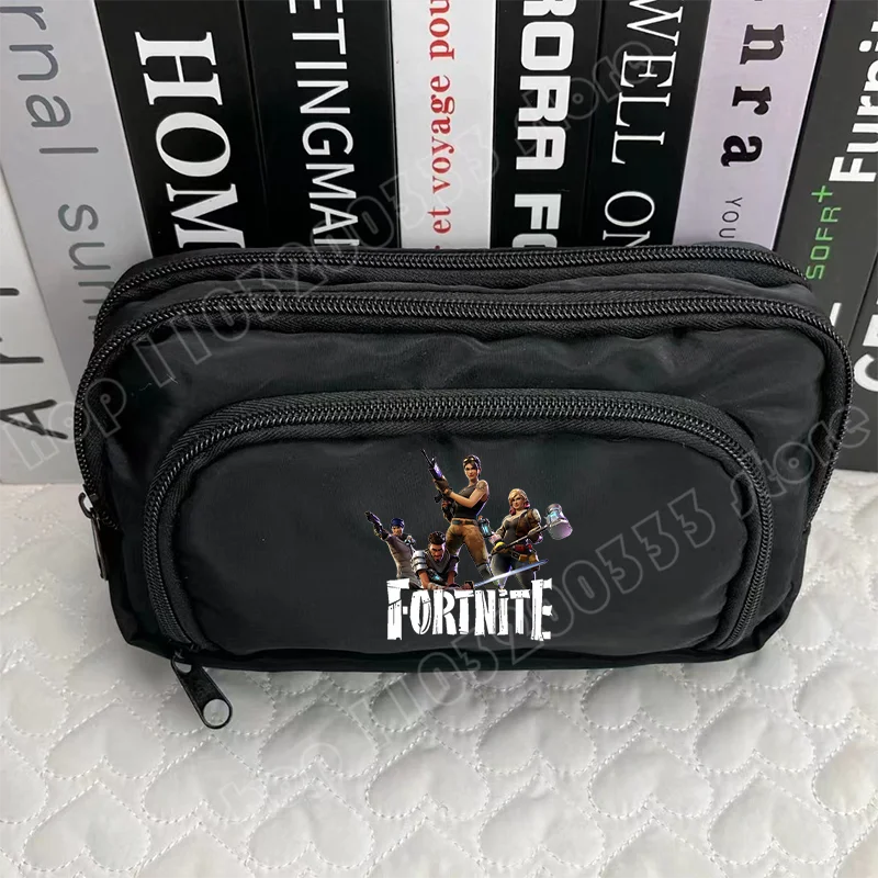 Fortnite Pen Box Creative Game Pattern Pencil Case Harajuku Storage Bag Boy Girl Back to School Supplies Birthday Party Gifts