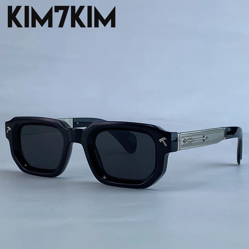 Ochelari de soare polarizați, pătrați, în stil punk, pentru bărbați, de marcă de lux, clasici, dreptunghiulari, cu protecție UV400, pentru șofat, la modă, pentru activități în aer liber