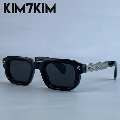 Ochelari de soare polarizați, pătrați, în stil punk, pentru bărbați, de marcă de lux, clasici, dreptunghiulari, cu protecție UV400, pentru șofat, la modă, pentru activități în aer liber