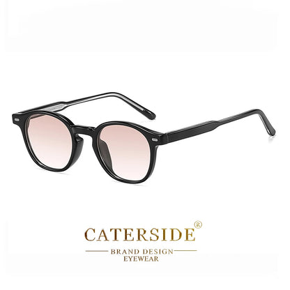 Ochelari de soare rotunzi polarizați Catside pentru bărbați, ramă TR, inserție centrală, brațe, set de ochelari de soare pentru femei, stil retro, pentru șofat, pescuit, punk, protecție UV400