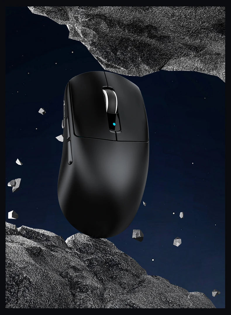Mysz gamingowa bezprzewodowa ATTACK SHARK R6 PAW3950MAX, próbkowanie 8Khz, ultralekka 39g, Nordic 52840 MCU, optyczne mikroprzełączniki Omron