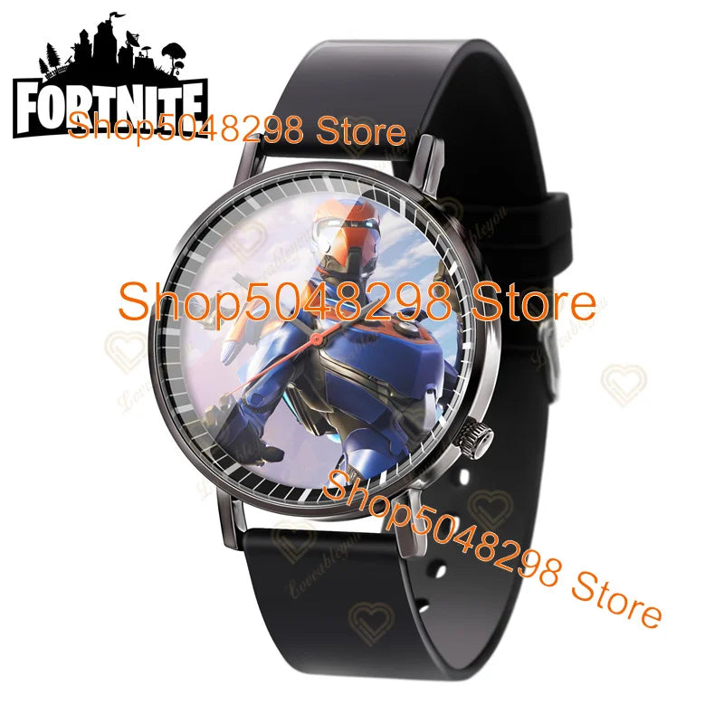 Relógio de Pulso Fortnite para Homem e Mulher, Relógio com Estampado Battle Game, Novidade 2025, Relógio de Quartzo Feminino, Presentes de Aniversário para Crianças