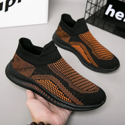 Lightweight Men's Walking Shoes Outdoor Soft Male Casual Shoes Flexible Breathable Men Loafers Slip-On Footwear Sneakers 39-48