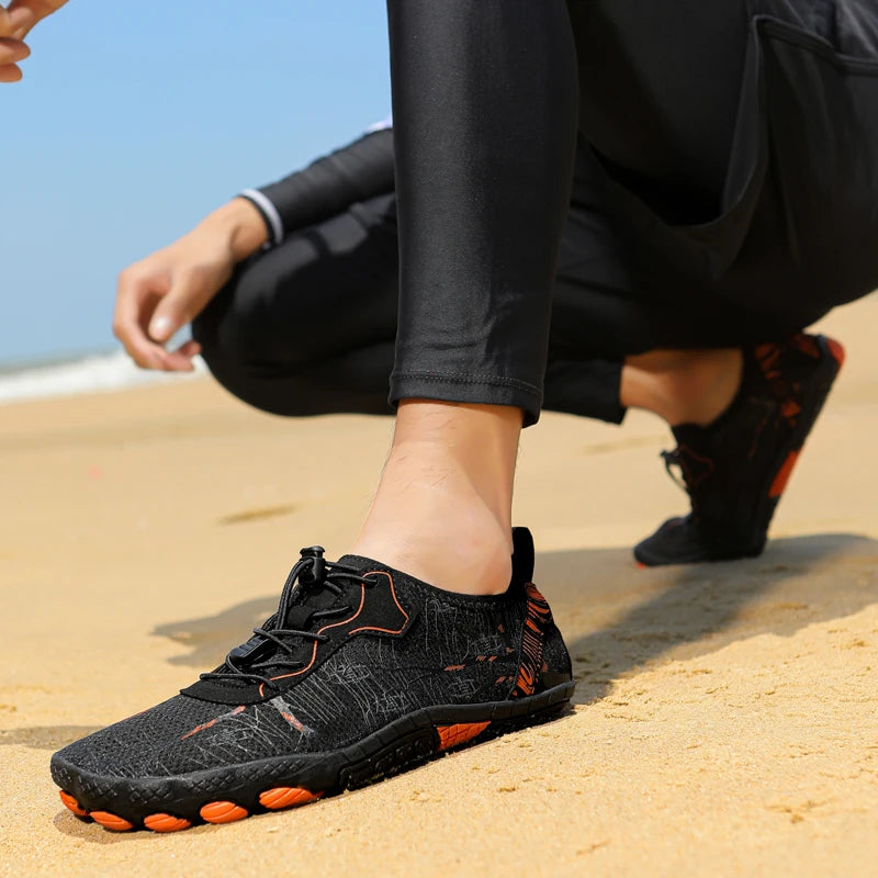 Sapatos Barefoot para Homem e Mulher, Calçado de Praia Outdoor de Secagem Rápida e Antiderrapante, Sapatos para Desportos Aquáticos e Fitness Indoor, Calçado Desportivo