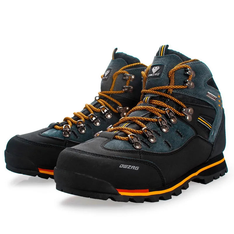 Men's Climbing Shoes, Outdoor Fashion Anti-Slip Wear-Resistant Hiking Boots, Comfortable Waterproof Snow Walking Travel Sports Shoes