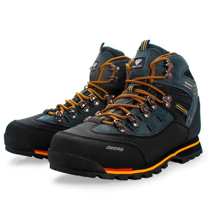 Men's Climbing Shoes, Outdoor Fashion Anti-Slip Wear-Resistant Hiking Boots, Comfortable Waterproof Snow Walking Travel Sports Shoes