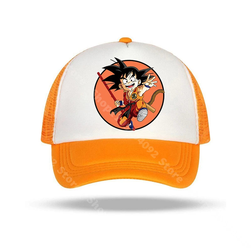 Dragon Ball Baseball Caps Anime Character Printed Sun Hat Kids Adults Summer Breathable Casual Hats Adjustable Peaked Cap Gifts