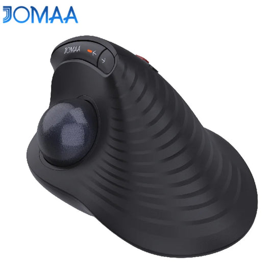 JOMAA Speed Roller Trackball Mouse, Wireless Thumb-Control Mouse, Silent Click, Rechargeable Ergonomic Trackball Mouse