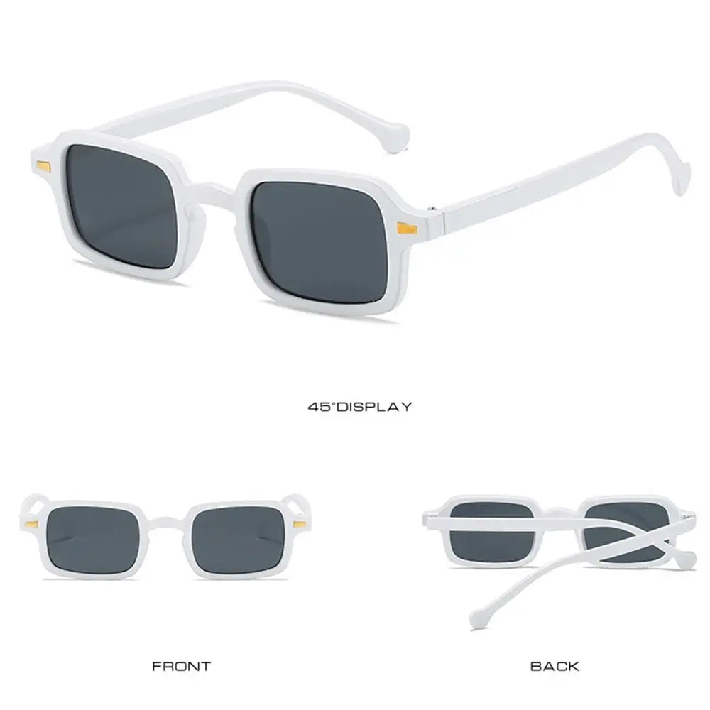 Ochelari de soare Fashion Square pentru femei, model nou retro cu nituri decorative; ochelari de soare pentru bărbați, model leopard albastru, cu lentile degradate, protecție UV400