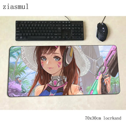 DVA-pelihiirimatto 70x30cm XL, gaming-hiirimatto PC:lle ja kannettavalle, suloinen pöytämatto pelaamiseen, joululahja pelaajalle, pelimatto, gamepad
