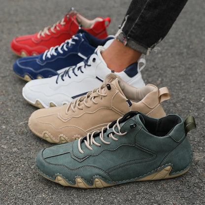 Men's Casual Shoes Comfortable High-end Leather Fashionable Casual Loafers Walking Sports Shoes Facon Designer Shoes 2025