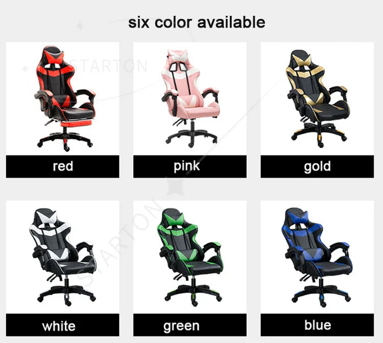 PC Gamer Gaming Chair PU Leather Office Adult Ergonomic RGB Racing Computer Gamer Racing Gamer Chair for Sale