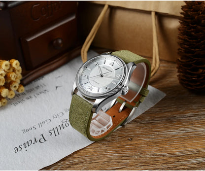 San Martin 39.5mm Men Pilot Watch YN55 Automatic Mechanical Aviation Watches Chinese Style Original Design SN0033 Field Reloj