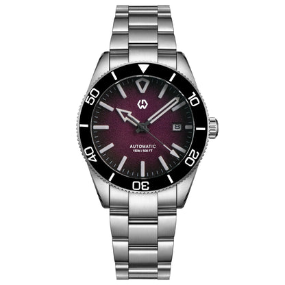Upgraded Model 9017 Automatic Watch Mechanical 3D Dimensional Luminous Watch Needle Ceramic Bezel 150 Meters Waterproof Diving
