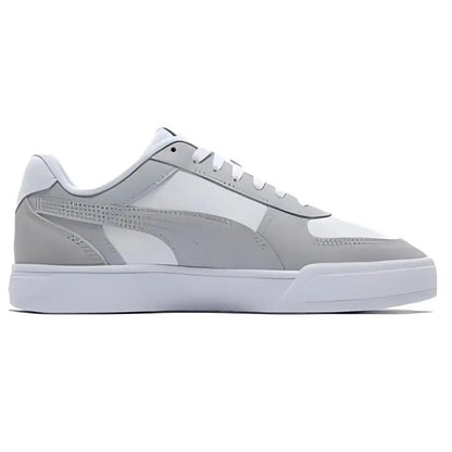 Puma Caven 2.0, baskets basses en cuir, motif color block, antidérapantes, durables, blanches et grises, 399398-02