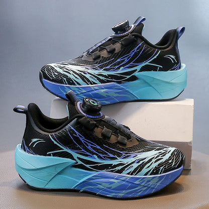 Children Running Shoes School Training Match Cushioning Anti Slip Tennis Shoes Mesh Rebound Comfortable Casual Sneakers for Kids
