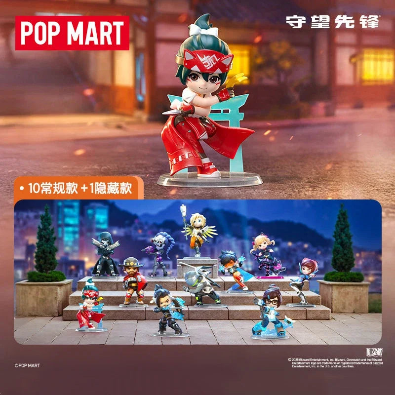 POP MART Overwatch Play of The Game Series Original Blind Box Surprise Mystery Box Cute Anime Action Figure Ornaments Figurines