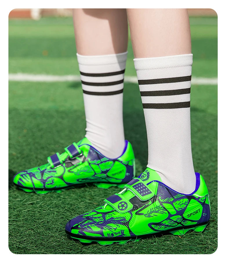 Soccer Cleats for Men and Women Breathable Lightweight Anti-Slip Firm Ground for Outdoor Football Training Match Sports