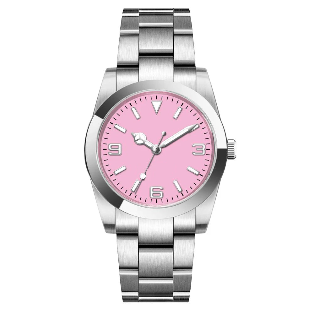 Custom Logo Luxury NH35 Watch for Women Men Watches 36MM/39MM Automatic Mechanical Wristwatches Sapphire Lume 10Bar Dive Reloj