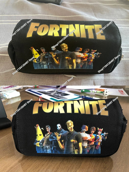 3pcs/set Fortnite Game Backpack Anime Cartoon Large Capacity Student Shcool Bags Pencil Bag Kawaii Lunch Bag Birthday Gifts