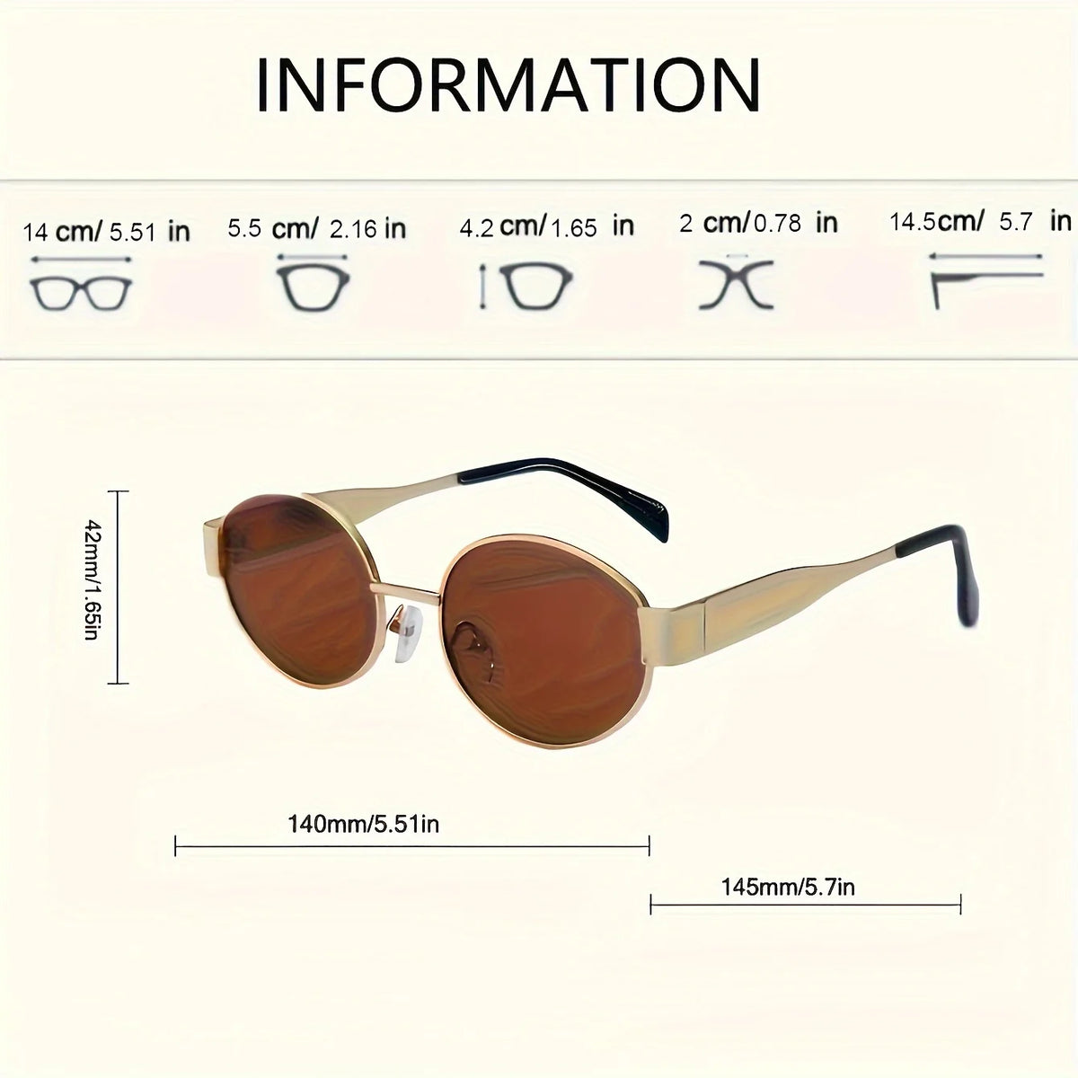 Ochelari de soare ovali pentru femei și bărbați, ochelari de soare la modă cu ramă metalică, ochelari de soare clasici