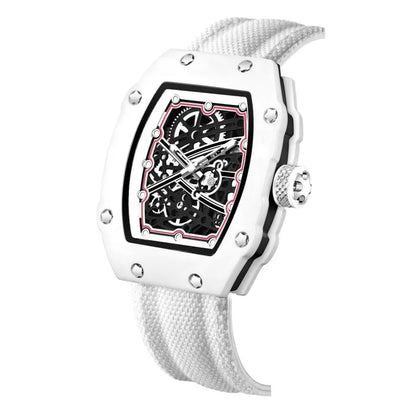 Neue ultraflache, tonnenförmige Quarzuhr für Herren – modisch, meistverkauft, Luxus-Marken-Herrenuhr