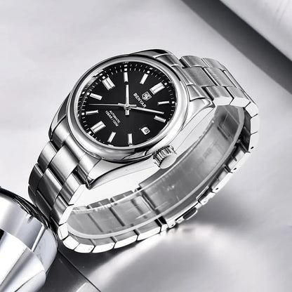 BENYAR 39mm Automatic Mechanical Watch Seagull Movt Men Stainless Steel 100M Waterproof Clock BWG-9 Luminous Reloj Hombre