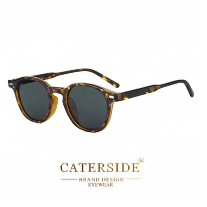 Ochelari de soare rotunzi polarizați Catside pentru bărbați, ramă TR, inserție centrală, brațe, set de ochelari de soare pentru femei, stil retro, pentru șofat, pescuit, punk, protecție UV400