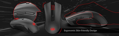 Redragon M652 Optical 2.4G Wireless Mouse with USB Receiver, Portable Gaming & Office Mice, 5 Adjustable DPI Levels